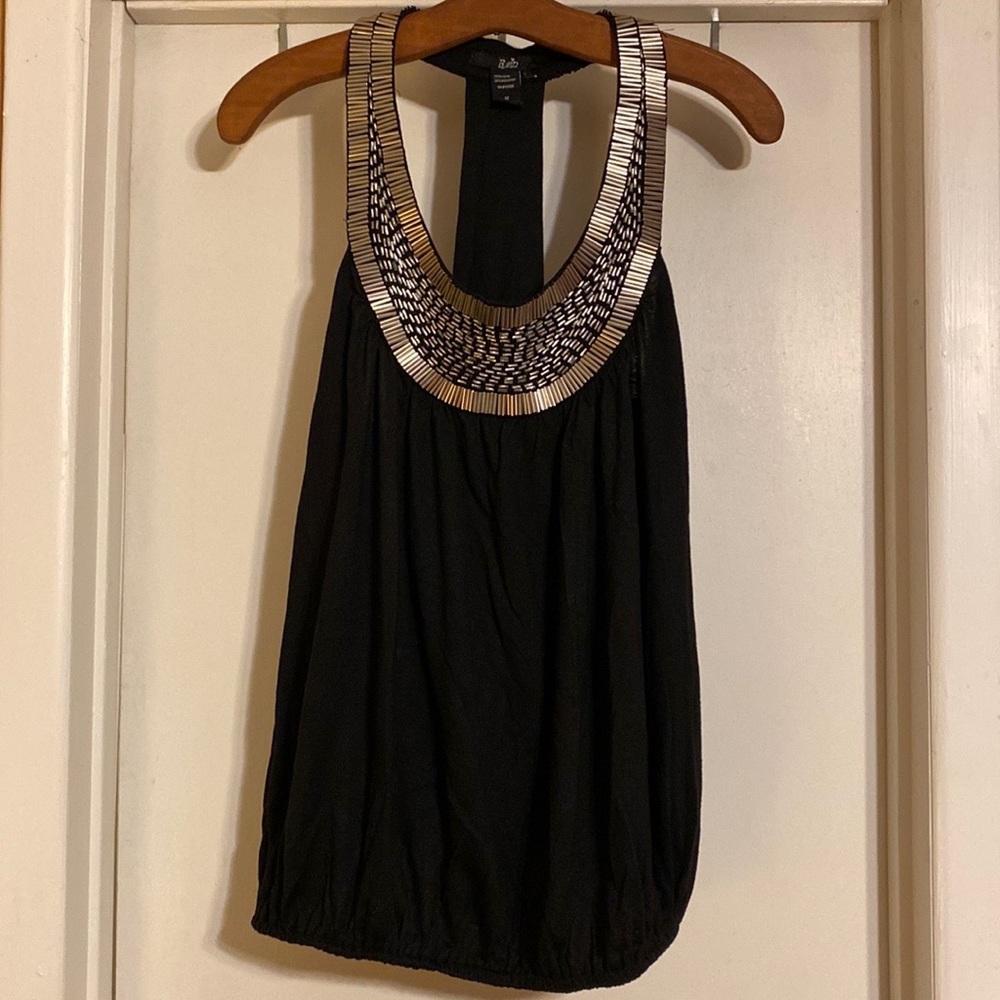 Rain metal beaded tank